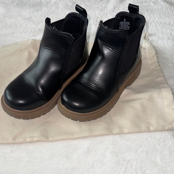 Old Navy Black and Brown Kids Boots - Picture 1 of 2